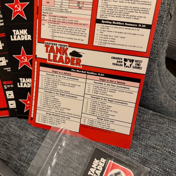 Eastern Front Tank Leader (open, mostly unpunched) West End Games - Picture 10 of 16